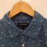バナナリパブリック BANANA REPUBLIC SS INDIGO レギュラーカラー 総柄 S/S シャツ メンズ import:M