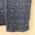 バナナリパブリック BANANA REPUBLIC SS INDIGO レギュラーカラー 総柄 S/S シャツ メンズ import:M