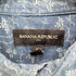 バナナリパブリック BANANA REPUBLIC SS INDIGO レギュラーカラー 総柄 S/S シャツ メンズ import:M