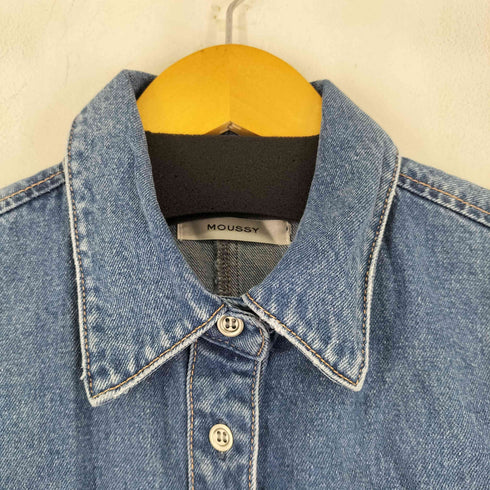 マウジー moussy WAIST FIT デニムシャツ レディース FREE