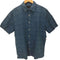 バナナリパブリック BANANA REPUBLIC SS INDIGO レギュラーカラー 総柄 S/S シャツ メンズ import:M
