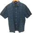 バナナリパブリック BANANA REPUBLIC SS INDIGO レギュラーカラー 総柄 S/S シャツ メンズ import:M