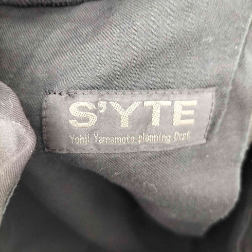 サイトバイヨウジヤマモト syte by Yohji Yamamoto センタープリーツワイドストレートスラックス メンズ