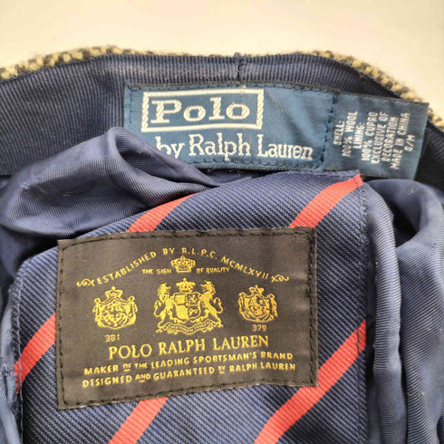 ポロバイラルフローレン Polo by RALPH LAUREN ウール ツイード ヘリンボーン ハンチング キャップ メンズ S/M