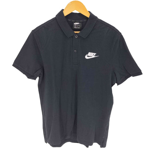 ナイキ NIKE 21SS ロゴ 刺繍 鹿の子 ポロ シャツ メンズ import:L
