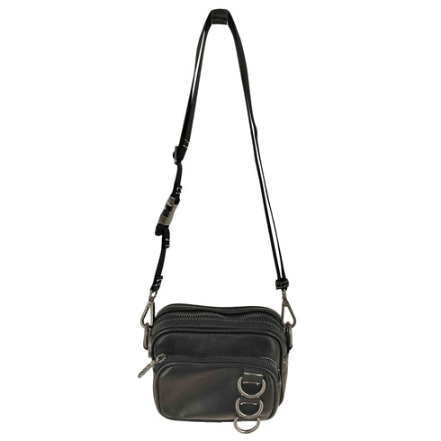 ザラ ZARA フェイクレザー ショルダーバッグ レディース M
