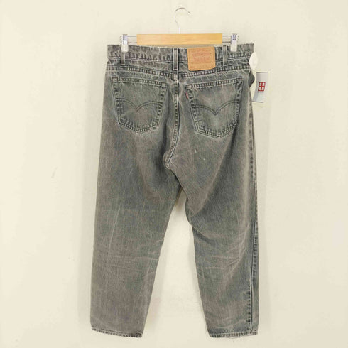 リーバイス Levis USA製 ボタン裏525刻印 550 後染め ブラックデニム メンズ 36inch