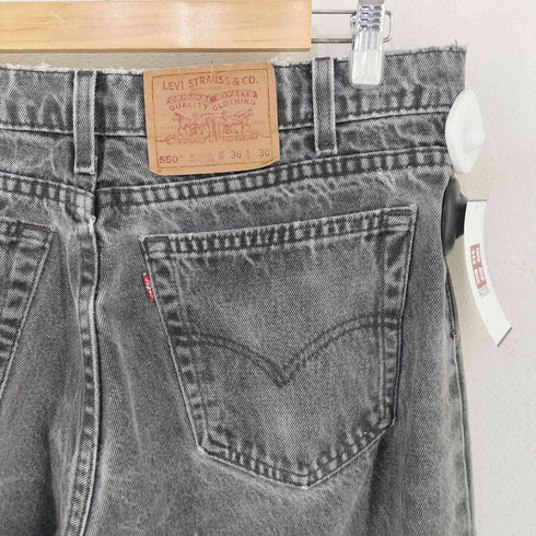 リーバイス Levis USA製 ボタン裏525刻印 550 後染め ブラックデニム メンズ 36inch