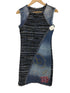 デシグアル Desigual CHERISE デニム切替ワンピース レディース FR:36