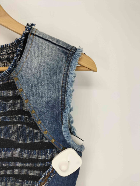 デシグアル Desigual CHERISE デニム切替ワンピース レディース FR:36