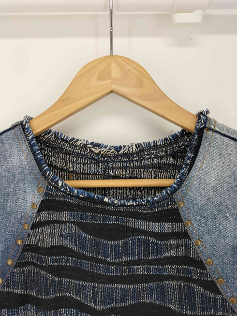デシグアル Desigual CHERISE デニム切替ワンピース レディース FR:36