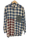 デシグアル Desigual チェックパッチワーク シャツ レディース import:M