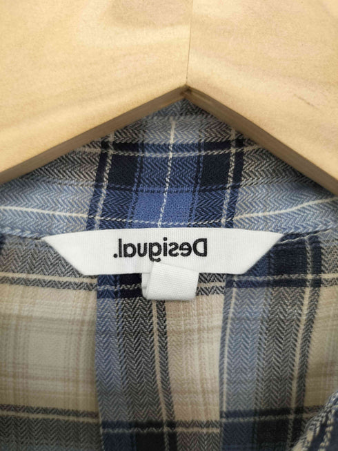 デシグアル Desigual チェックパッチワーク シャツ レディース import:M