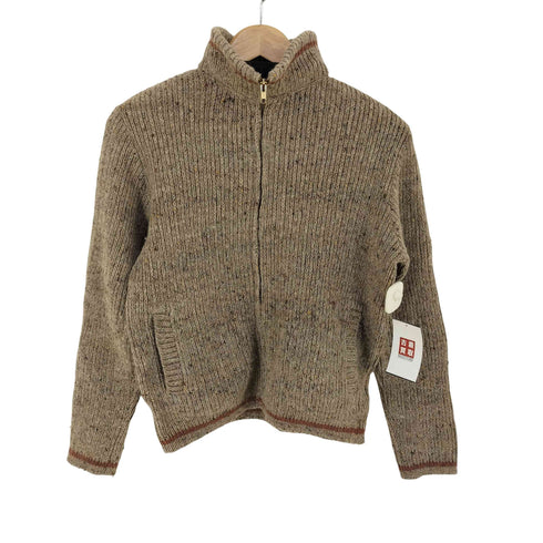 ペンドルトン PENDLETON ネップ ハイネック ジップアップニット レディース import:M
