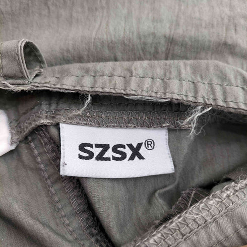 SZSX サイドスナップ ドロスト カーゴパンツ メンズ