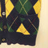 ポロバイラルフローレン Polo by RALPH LAUREN 復刻タグ アーガイル カシミヤ混 コットン ノースリーブ カーディガン メンズ import:S