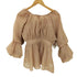 ナチュラルビューティーベーシック NATURAL BEAUTY BASIC 24SS シアー ギャザー ペプラム ブラウス レディース JPN:S