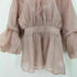 ナチュラルビューティーベーシック NATURAL BEAUTY BASIC 24SS シアー ギャザー ペプラム ブラウス レディース JPN:S