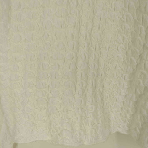 ザラ ZARA エンボス生地 ハイネック ロングスリーブTシャツ レディース import:M