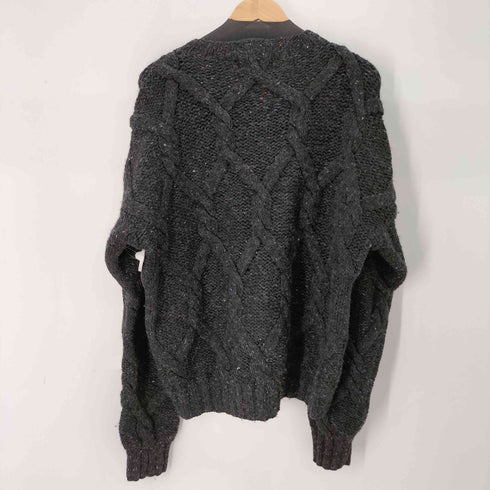 ジョスエーバンク Jos A Bank 90S ウールケーブルニット メンズ import:L