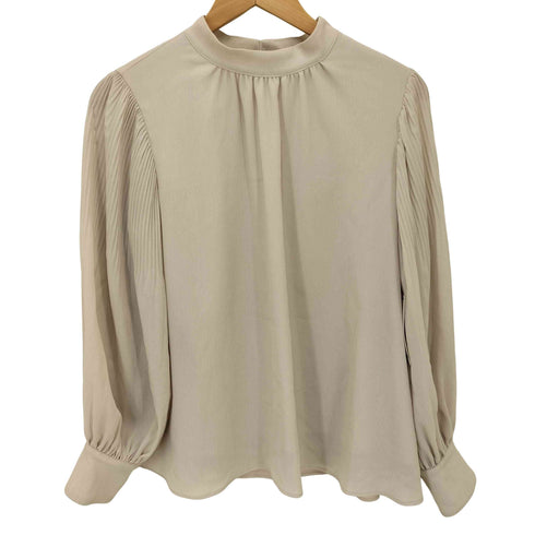 ナチュラルビューティーベーシック NATURAL BEAUTY BASIC 23SS 楊柳 プリーツ ブラウス レディース JPN:S