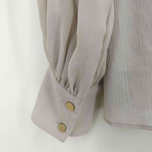 ナチュラルビューティーベーシック NATURAL BEAUTY BASIC 23SS 楊柳 プリーツ ブラウス レディース JPN:S