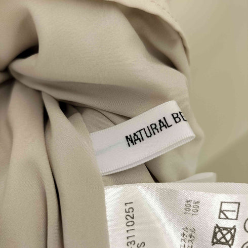 ナチュラルビューティーベーシック NATURAL BEAUTY BASIC 23SS 楊柳 プリーツ ブラウス レディース JPN:S