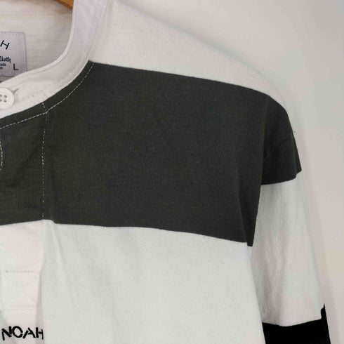 ノア NOAH Band Collar Rugby バンドカラー ラガーシャツ メンズ import:L