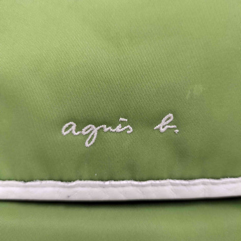アニエスベーボヤージュ agnes b. VOYAGE パイピングレザー ナイロン トートバッグ レディース