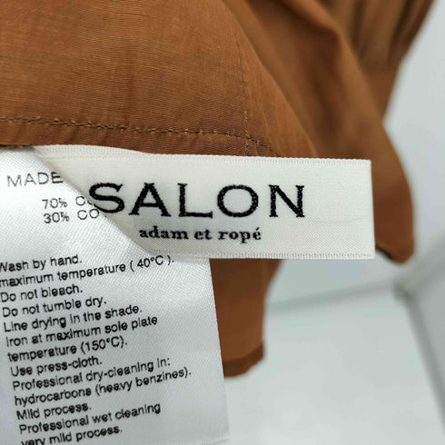 サロンアダムエロペ SALON adam et rope ギャザースリーブ バンドカラーブラウス レディース FREE