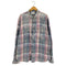 オールドネイビー OLD NAVY ブリーチ加工 チェック ボタンダウン シャツ メンズ import:XXL