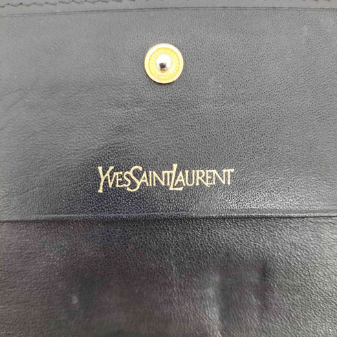 イヴサンローラン Yves Saint Laurent フロントロゴ長財布 レディース