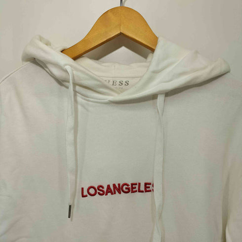ゲス GUESS ロゴ刺繍 LOSANGELES刺繍 プルオーバー パーカー メンズ import:L