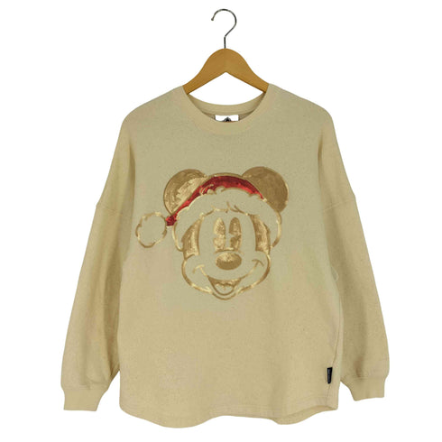 スピリットジャージ SPIRIT JERSEY ラメ入り スパンコール キャラクターデザイン クルーネック スウェット レディース JPN:M / import:XS