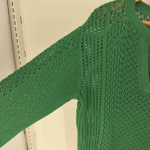 ローリーズファーム LOWRYS FARM 2WAY 切替 メッシュ L/S ニット レディース F