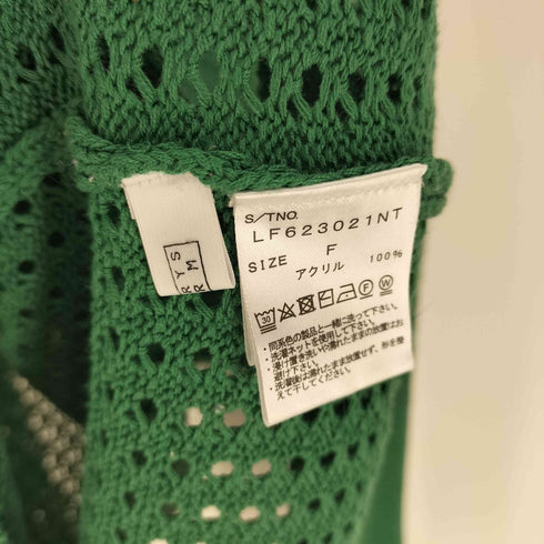 ローリーズファーム LOWRYS FARM 2WAY 切替 メッシュ L/S ニット レディース F