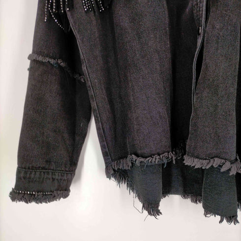 ザラ ZARA フリンジ デニムシャツ レディース JPN:S