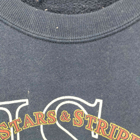 ヴァンヒューゼン VAN HEUSEN 90S MADE IN USA フロントプリント スウェット メンズ import:L