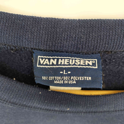 ヴァンヒューゼン VAN HEUSEN 90S MADE IN USA フロントプリント スウェット メンズ import:L