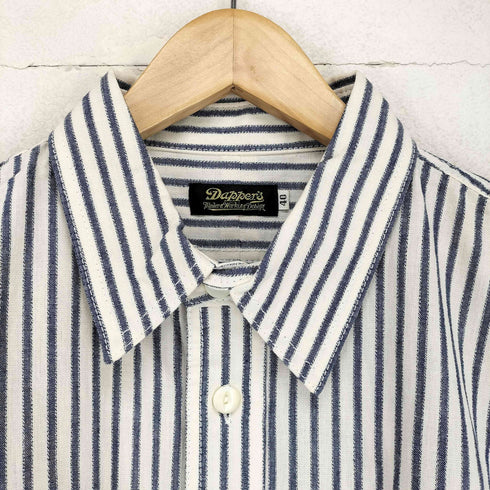 ダッパーズ DAPPERS ヒッコリーストライプ 長袖シャツ メンズ 40