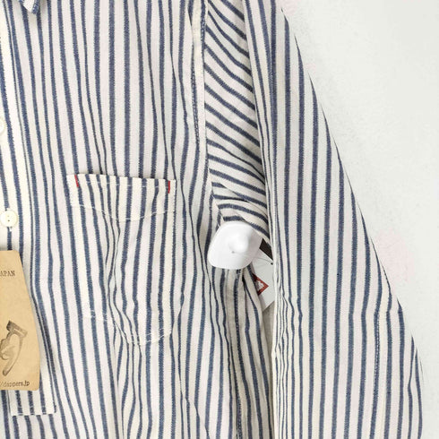 ダッパーズ DAPPERS ヒッコリーストライプ 長袖シャツ メンズ 40