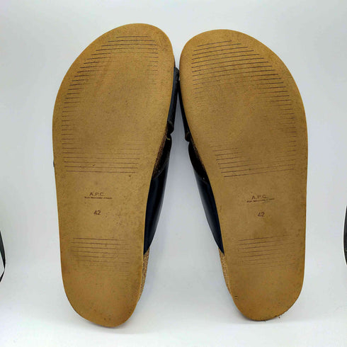 アーペーセー A.P.C. レザー ストラップ サンダル メンズ EUR:42