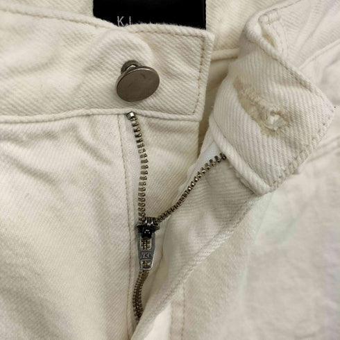 K.K closet KJ ホワイト ワイドデニム レディース JPN:L