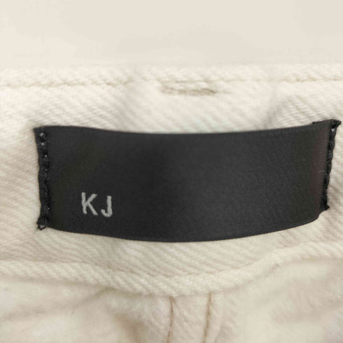 K.K closet KJ ホワイト ワイドデニム レディース JPN:L