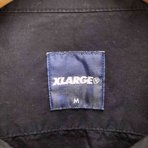 エクストララージ XLARGE XL 同色刺繍 ベーシック S/S ワークシャツ メンズ import:M