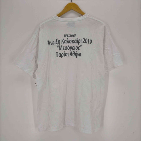 プレッシャー PRESSURE ロゴ刺繍クルーネックTシャツ メンズ JPN:M