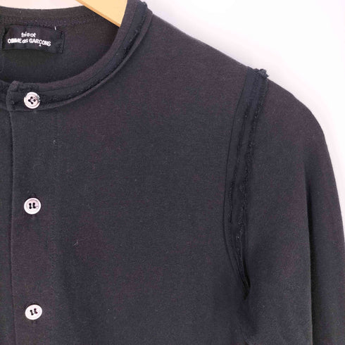 トリココムデギャルソン tricot COMME des GARCONS 裾リボン コットンポリ カーディガン レディース