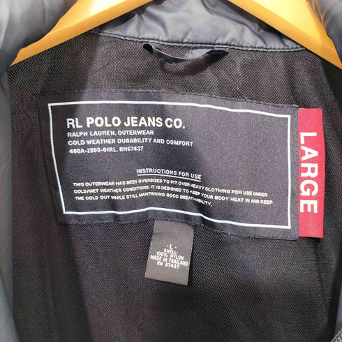 ポロジーンズ RL POLO JEANS CO. ロゴ刺繍 フードイン ナイロンジャケット メンズ import:L