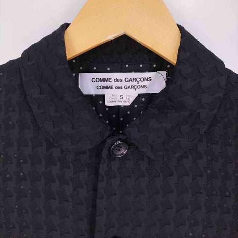 コムデギャルソンコムデギャルソン COMME des GARCONS COMME des GARCONS 千鳥格子柄 ドット柄 シアー 丸襟 ラウンドカラー ジャケット レディース JPN:S