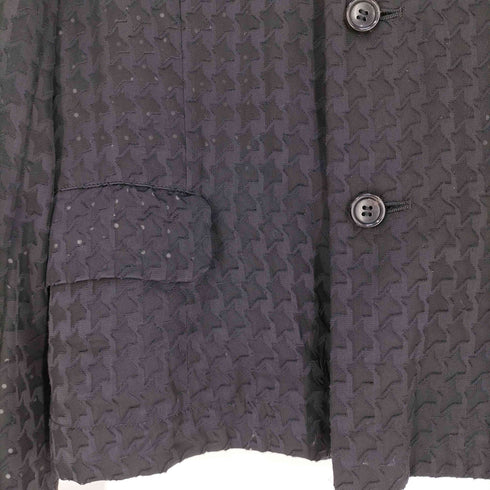 コムデギャルソンコムデギャルソン COMME des GARCONS COMME des GARCONS 千鳥格子柄 ドット柄 シアー 丸襟 ラウンドカラー ジャケット レディース JPN:S